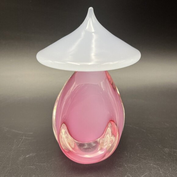 MURANO VETRERIA ARTISTICA OBALL PINK & WHITE ALABASTRO ASIAN ORIENTAL MAN & LADY - Picture 10 of 16